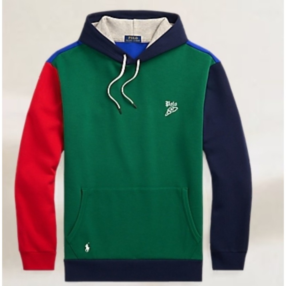 Polo Ralph Lauren Mens Color Blocked Double Knit Mesh Hoodie Men's Size 4XLT NWT - Picture 1 of 8